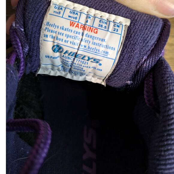 Heelys Launch Skate Shoes Purple Lace Up Sneakers Size kid 5 - Picture 7 of 8